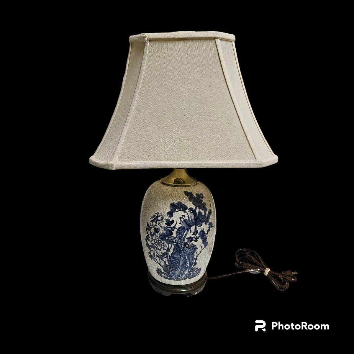 Blue on sale willow lamp