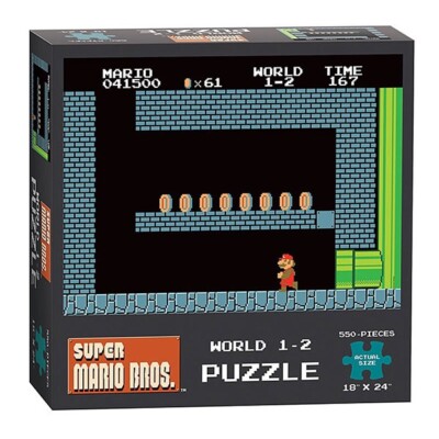 Nintendo Super Mario Bros World 1-2 Puzzle 550 Pieces Figures NES