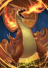 Charizard Pokemon Poster  Framed Art Painting  Anime  NEW  USA