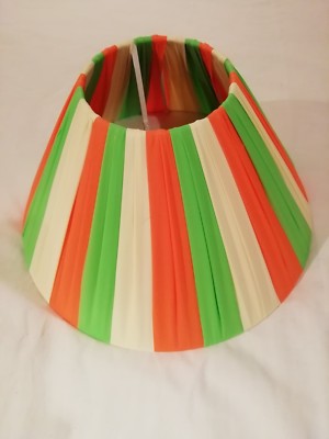 Funky 50er 60er 70er Atomic Rockabilly Retro Kunststoffband Handarbeit Lampenschirm