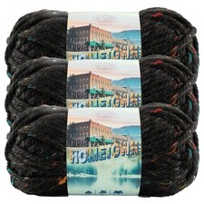  3 Pack Lion Brand Yarn 135-303J Hometown Bulky Yarn, Cambridge Tweed