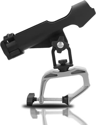 Clamp Fishing Rod Holder, 360 Degree Rotatable Fishing Boat - Main Image