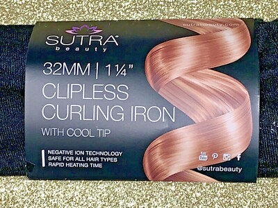 Sutra CLIPLESS CURLING IRON WITH COOL TIP 1.25  (32mm) Top Of The Line * NEW *