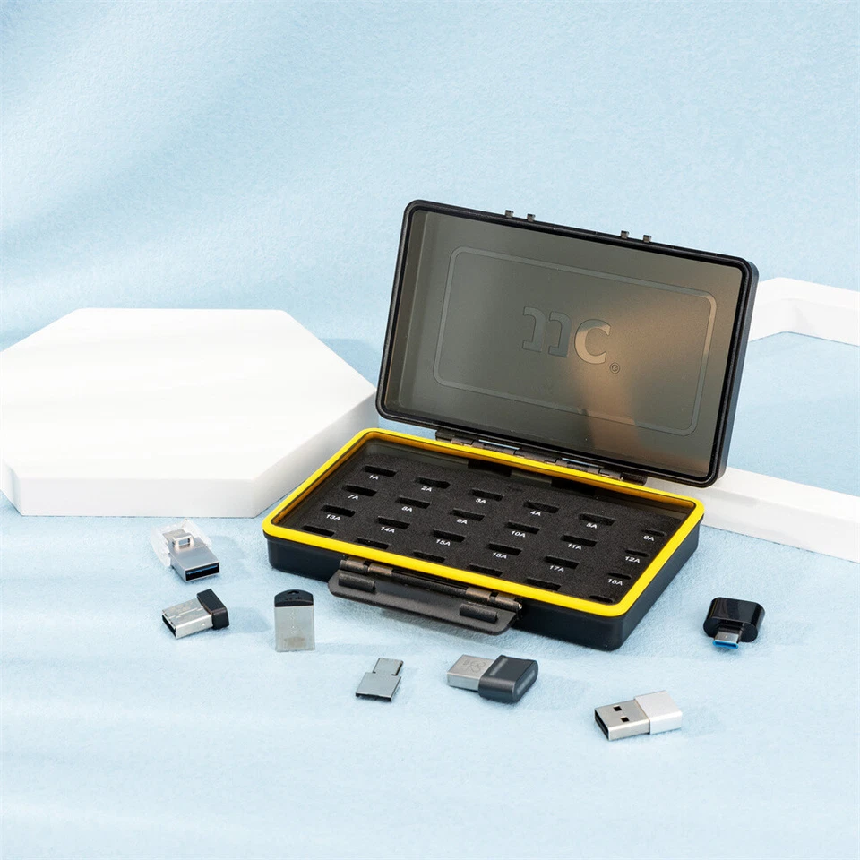 Anti-Lost Mini USB Flash Drive Case Adapter Storage Holder Organizer Portable - Image 2 of 4