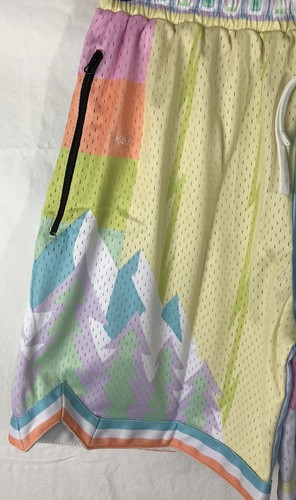 Pantaloncini da basket Trillest x Who Cares "What The NBA" pastello swingman taglia L NUOVI - Foto 4 di 12