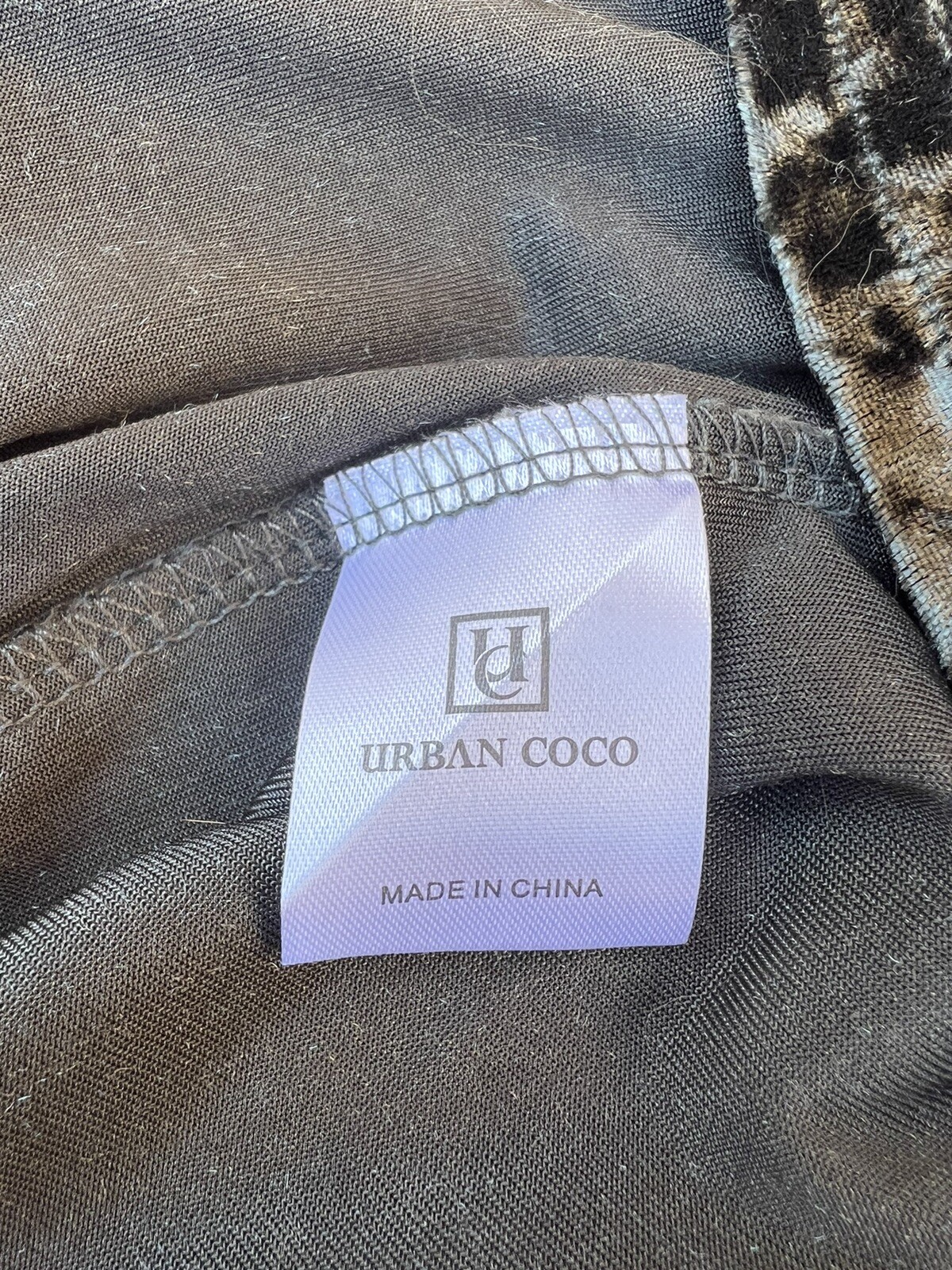 New $45 Urban coco medium moss green Velvet T-Shirt Casual Long Sleeve Top A62 image 4