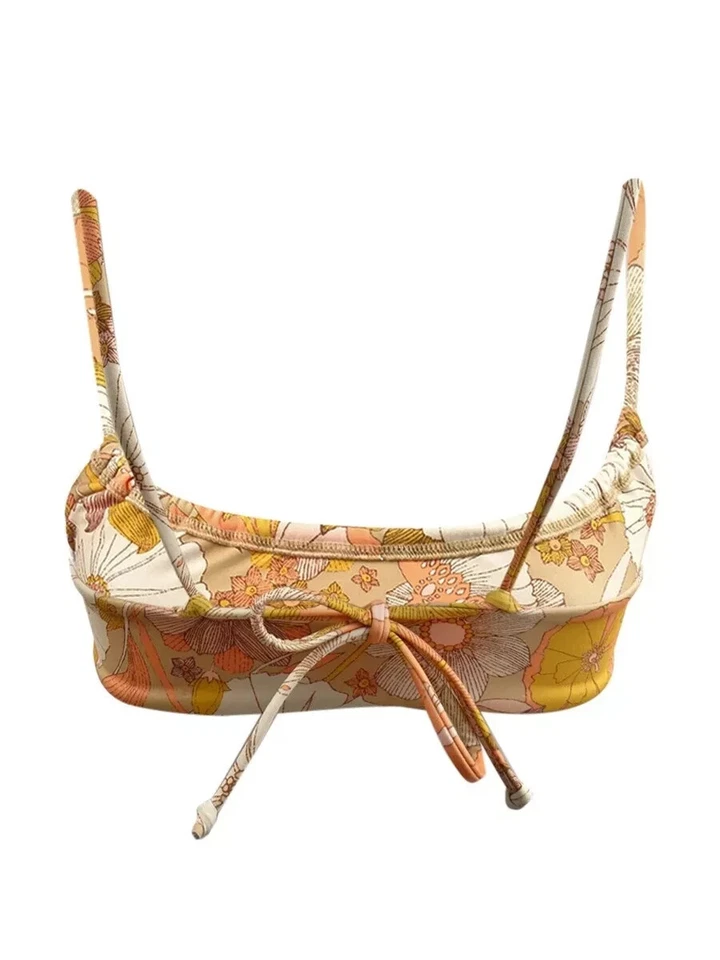 Топ бикини Volcom Junior's Hazelnut Bloom Shaka с глубоким круглым вырезом размер L - Изображение 2 из 2