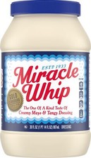 Miracle Whip Mayo-like Dressing, for a Keto and Low Carb Lifestyle, 30 fl oz Jar