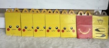 2021 Lot Of 6 Pokemon Mcdonalds Happy Meal Boxes Pikachu Box Box Only