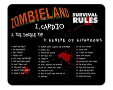 Zombieland Survival Rules Mousepad