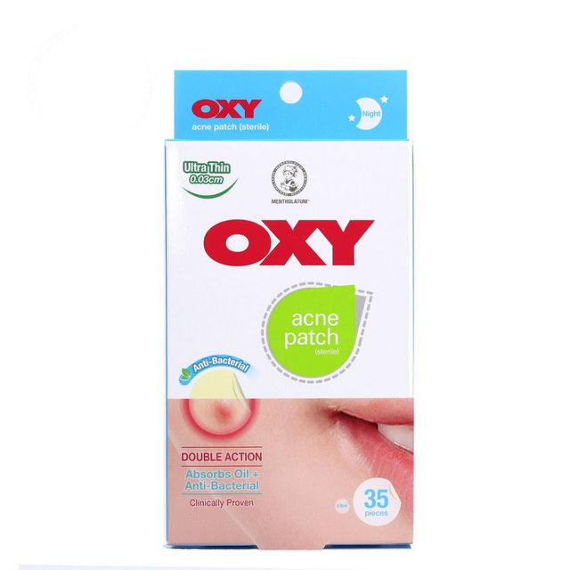 OXY Anti Bacterial Acne Patch Ultra Thin 0.03cm 35's (BLUE) Night Use