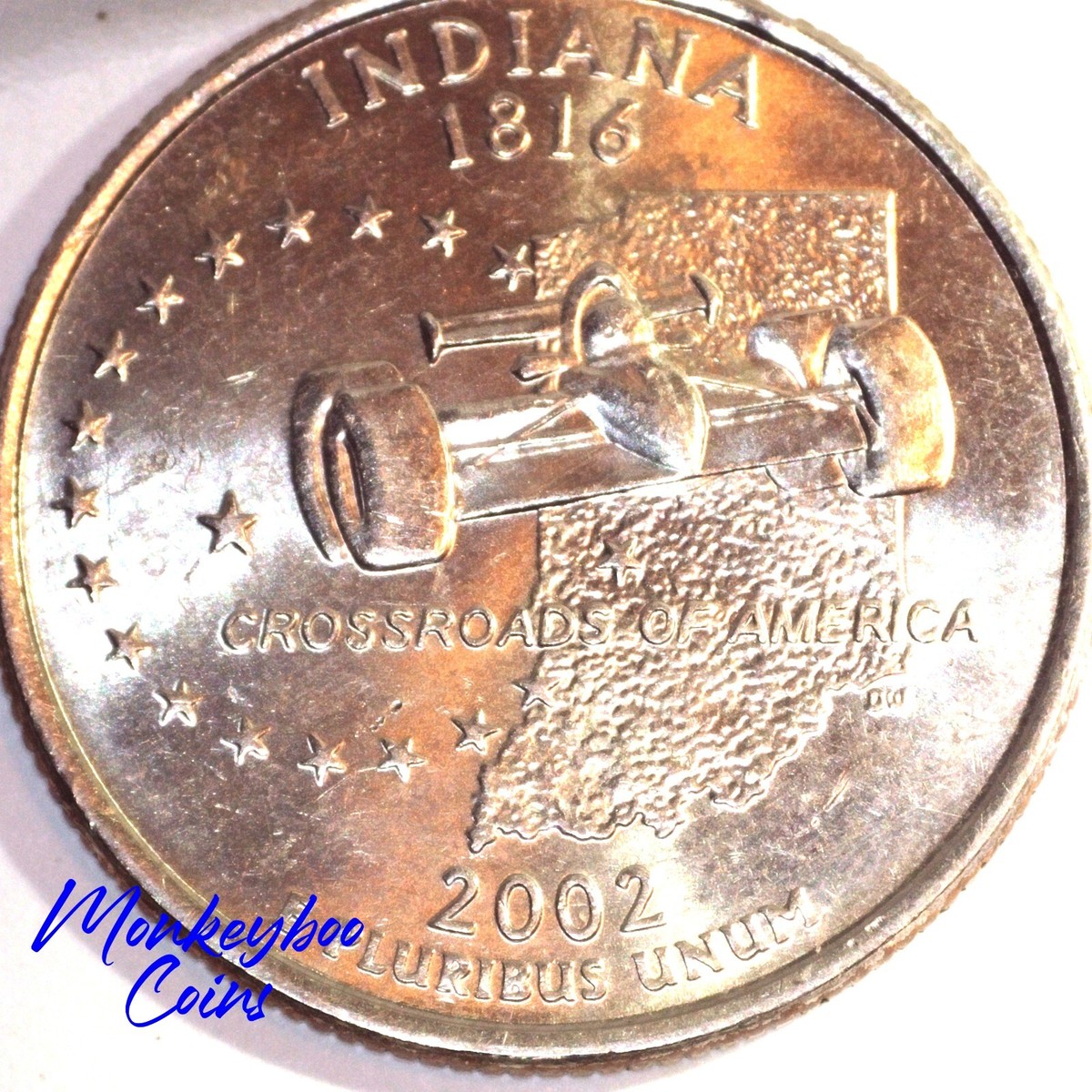 2002 P Indiana State Quarter - 