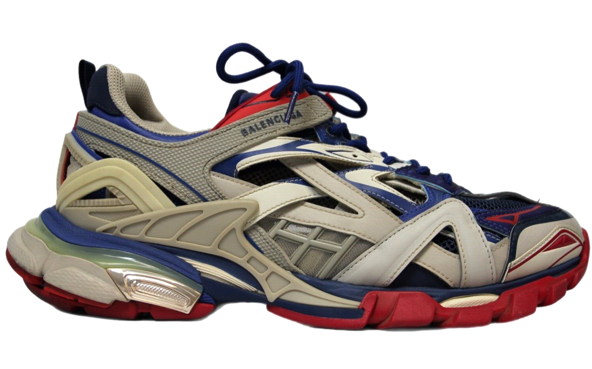 Balenciaga Track 2 Sneakers White Blue Red Mens Size 11 Balenciaga Track 2 Sneakers White Blue Red Mens Size 11