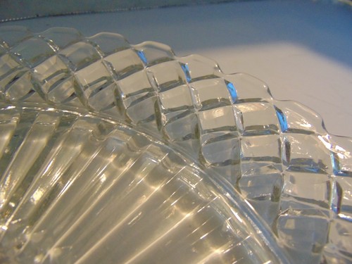 Depression Glass Dinner Plates Clear Waterford ( Waffle) 9.5" - Picture 5 of 12