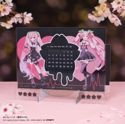 Sakura Miku Kuji SAKURA×SUBCULTURE LH Prize Clear Calendar | eBay