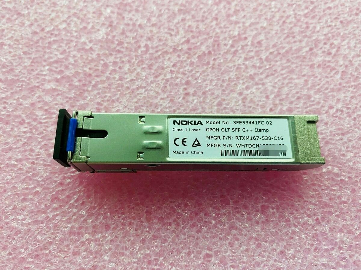 Nokia 3FE53441FC 02 GPON OLT SFP C++ I-Temp VAI2AM9DAA | eBay Nokia 3FE53441FC 02 GPON OLT SFP C++ I-Temp VAI2AM9DAA | eBay