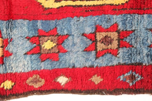 Tribal Vintage rug, Red color Rug,Hand knotted floor Rug,Turkish Decoratve rugs - Picture 10 of 12