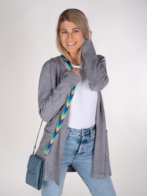 Schmaler Schulterriemen Zick-Zack bunt, Wechsel Taschen-Gurt für