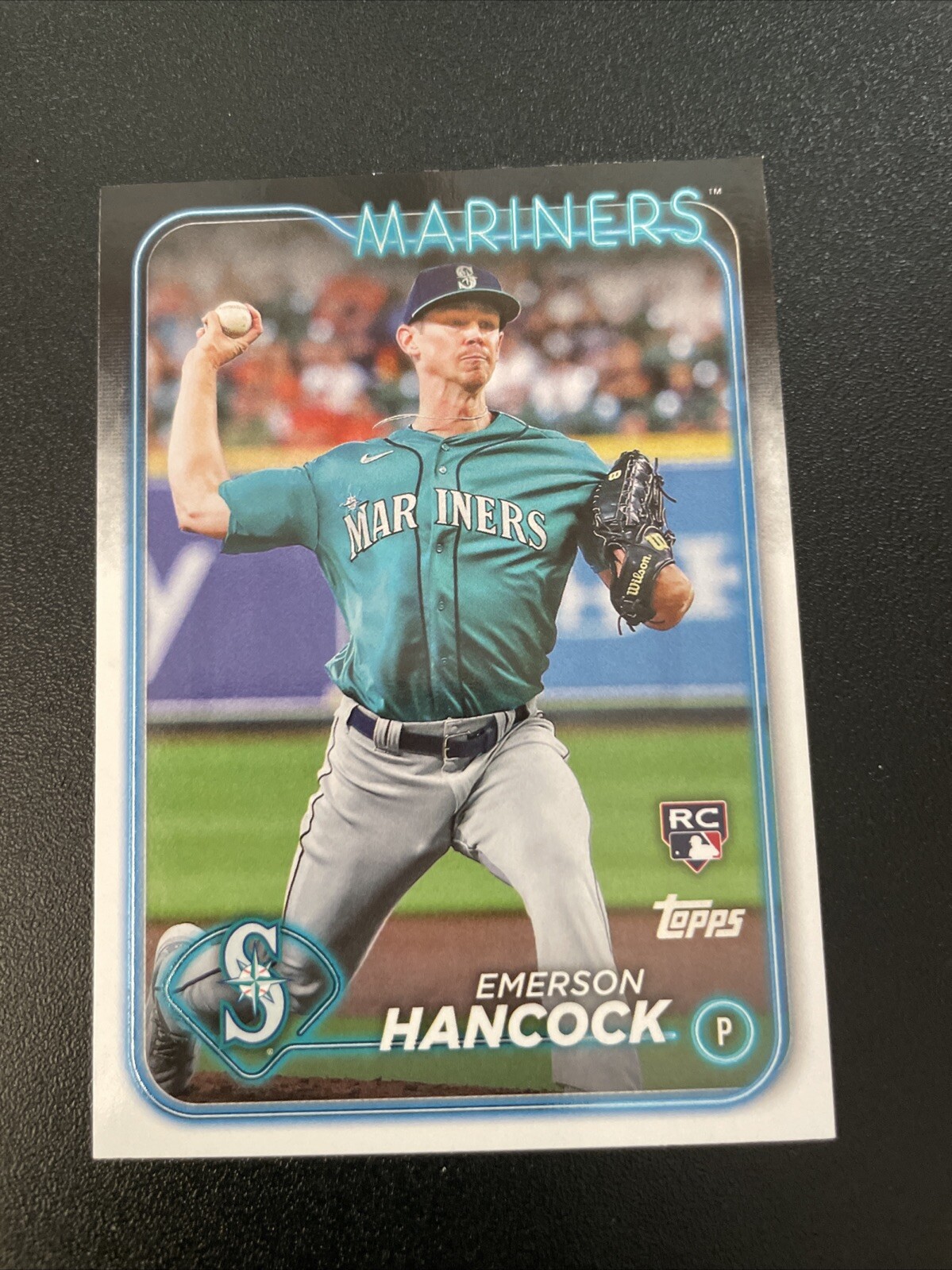 2024 Topps Series 1 Emerson Hancock RC Seattle Mariners #39 Rookie Card