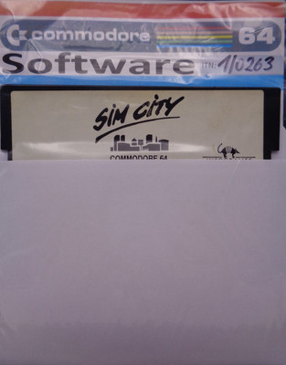 COMMODORE 64/128 -- SIM CITY (INFOGRAMES - DISK)