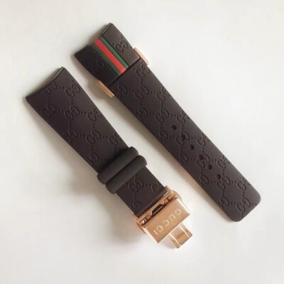 26mm Rubber replacement Watch Strap For I-Gucci Digital Men's Watch YA114207