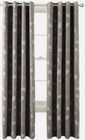 JCP HOME Quinn Leaf Taupe Gray Grommet Panel Curtain Drapes 50”X 95”NEW