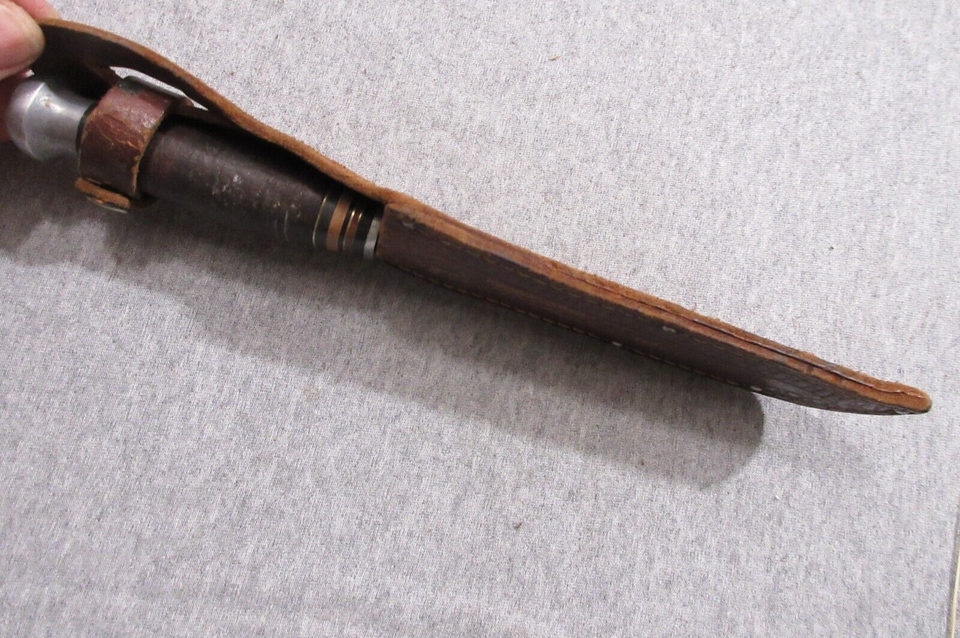 vintage Boker USA fixed blade knife and Boker sheath eBay