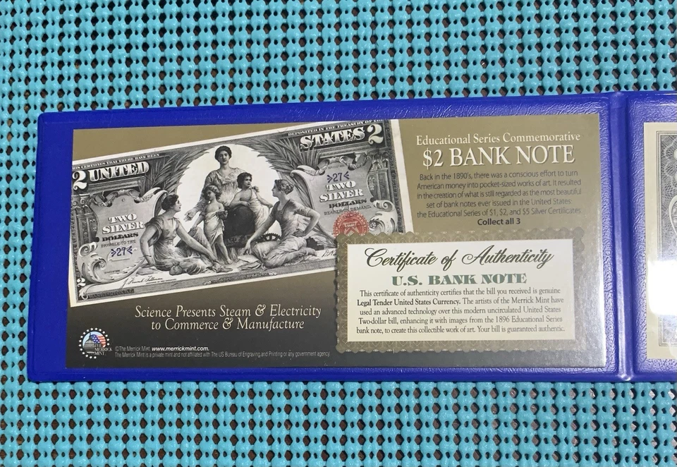 Hybrid Colorized Bills U.S. Legal Tender Currency - Set of 3 -Educational Series - Image 4 of 4