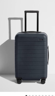 Away Travel The Carry-On Navy Blue Hard Shell Luggage Used once See description