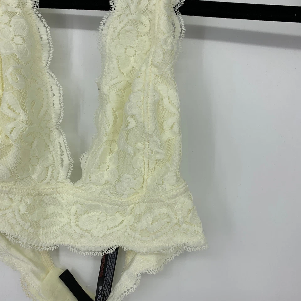 Bralette Urban Outfitters Out From Under para mujer talla S festoneado borde encaje halter Foto 2 de 4
