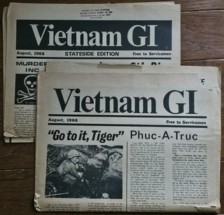 Coppia Giornali Sotterranei Originali Vietnam GI Agosto 1968 Antiguerra GI Press