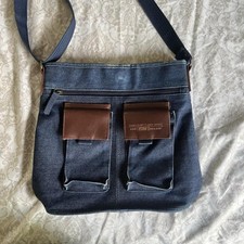 Vintage Faded Glory Navy blue denim crossbody bag