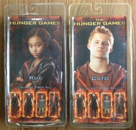 The Hunger Games Cato & Rue 6" Action Figures 2012 Neca SEALED