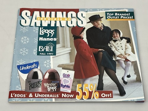Fall 1991 Showcase Savings Hanes L'eggs Bali Playtex Catalog Bras Pantyhose