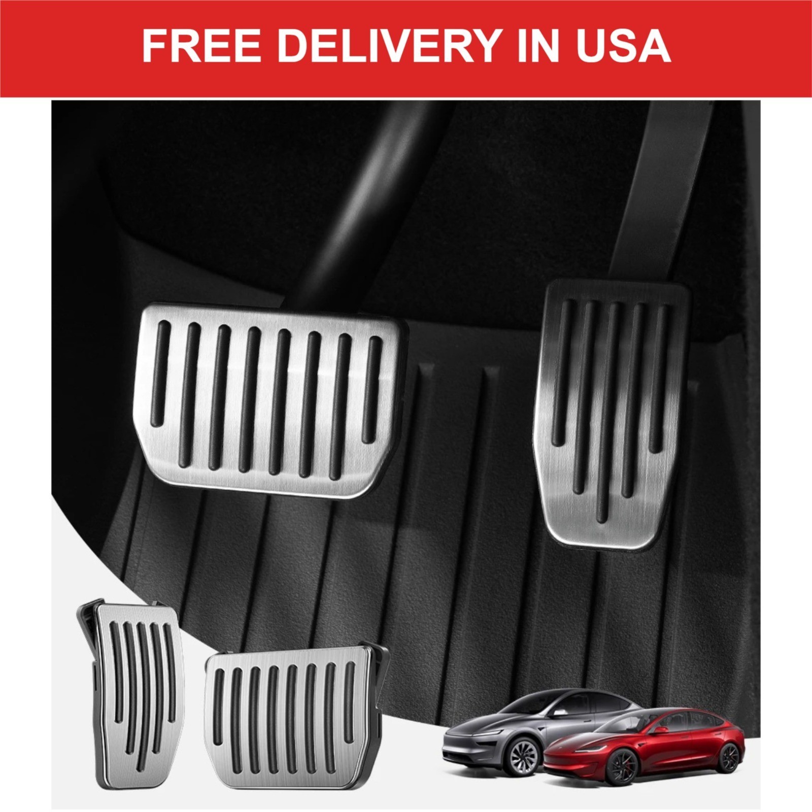 YZ Pedal Covers for Tesla Model 3 Y Highland Juniper 2019-2026 Gas Brake