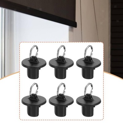 6Pcs Sun Shade End Caps Weatherproof Windproof with Pull Rings Spare Part