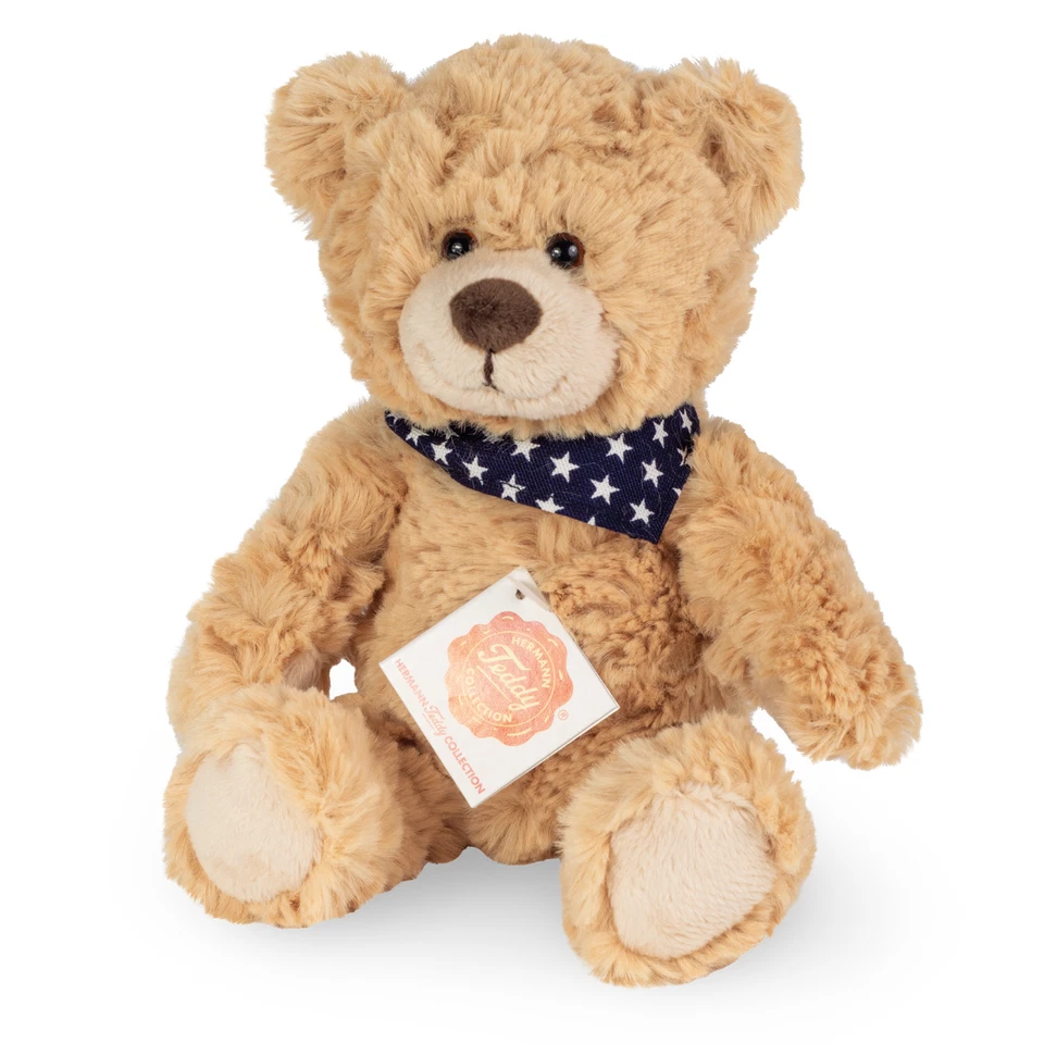 Teddy Hermann Oso De Peluche Con Bufanda Estampada Estrellas 23cm 91374-SA - Imagen 1 de 1