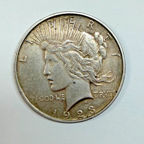 1923-D Peace Dollar , Circulated, VF Condition