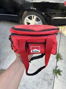 Vintage Marlboro Lizard Cafe Large Lunch Box Cigarette Promo *Needs Zippers 90s
