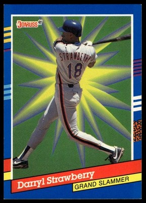 1991 Donruss #13d Darryl Strawberry Grand Slammers : Different Border