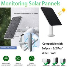 Solar Charge Panel for Security Cameras Eufy Eufycam Cam E/2C/E/2 Pro Wall Mount