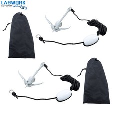 For Canoe Kayak Raft Boat 2  Silver Marine Kayak Folding Anchor Kit 3.3Lb