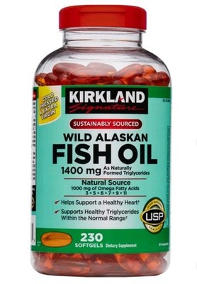 Kirkland Signature Wild Alaskan Fish Oil 1400mg 230 