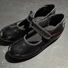 Weissman W2600 Black Patent Tap Dance Shoes Mary Jane Strap size 2YM
