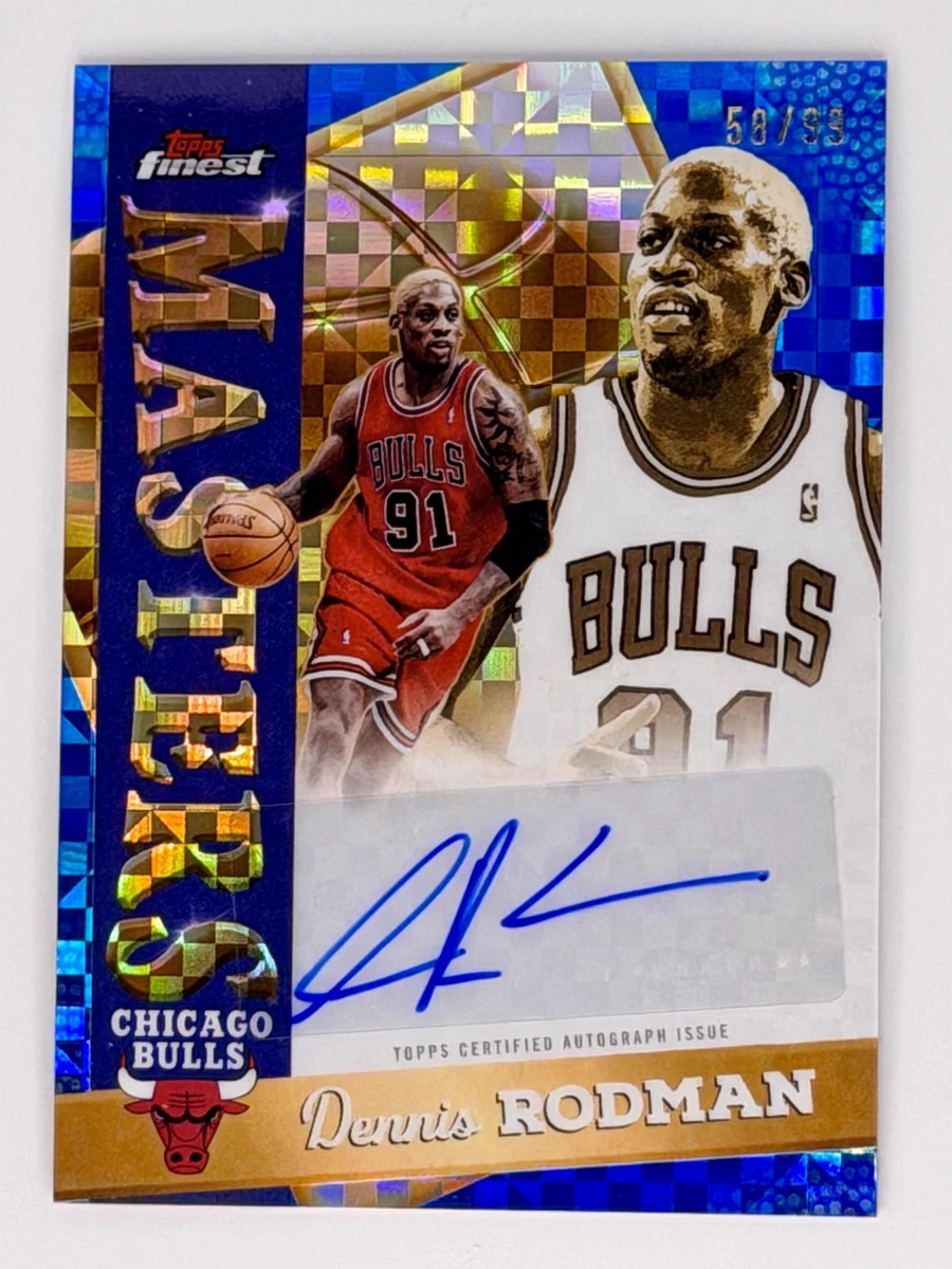 Topps Dennis Rodman Basketball Autographed Sports Trading Cards