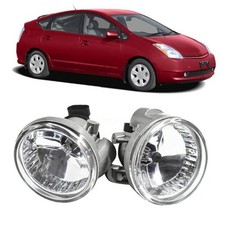 A Pair Driver Passenger Clear Len Fog Lights Bumper Driving Lamps Assembly