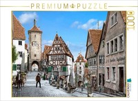 Calvendo Puzzle Rothenburg Ob Der Tauber – Ploenlein Around 1900 | 1000 Pieces,