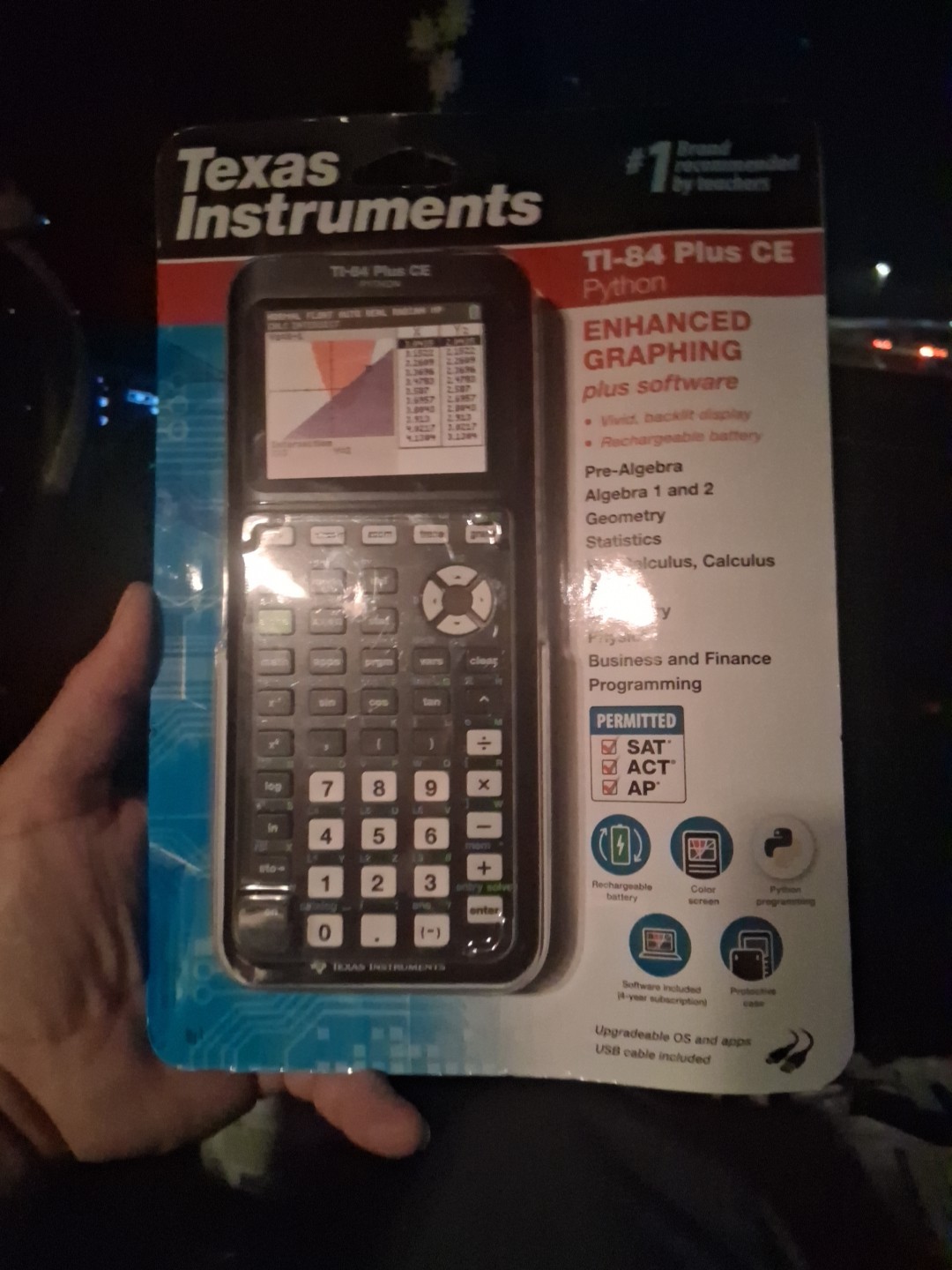 Texas Instruments TI-84 Plus CE Python Color Graphing Calculator