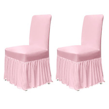 Molasofa Chair Covers For Dining Room Set Of 2 Stretch Chair Slipcovers Skirt