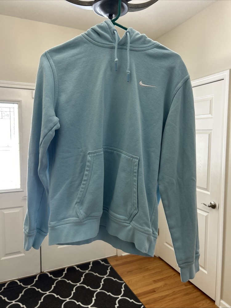 Nike Sportswear Club Fleece Men's Aqua Pullover Hoodie - Size M